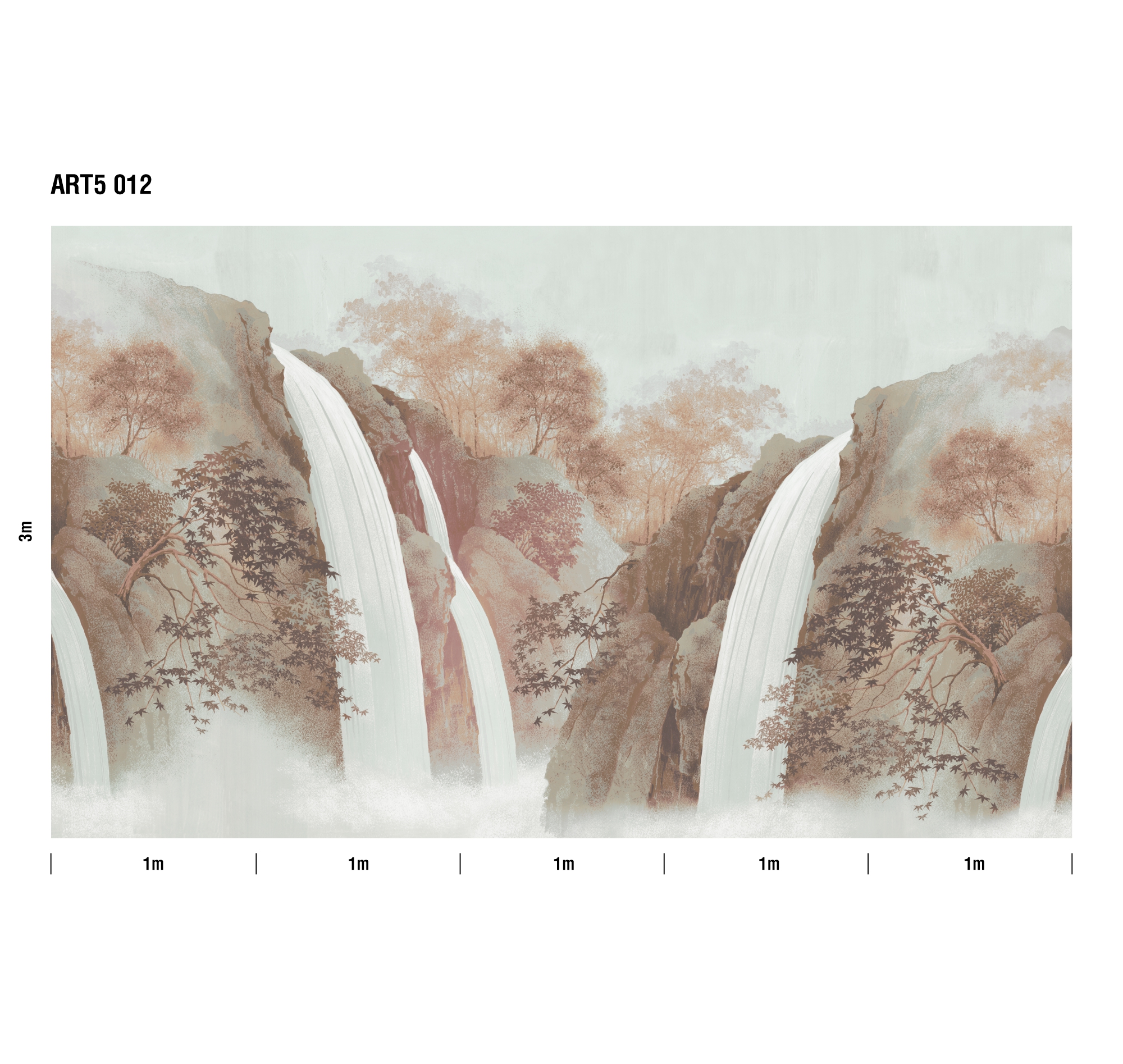 Панно Loymina Пейзаж Водопад ART5 012 3×5